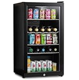 Subcold Super85 LED - Under-Counter Fridge | 85L Beer, Wine & Drinks Fridge | LED Light + Lock and Key | Energy Efficient (Black, 85L)…