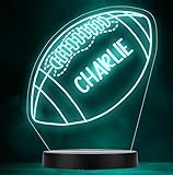 Rugby Ball Boy Sport Hobby Game Personalised Gift Colour Change Lamp Night Light | Personalised Gift For Home, Lamp Room Décor | Kids & Adults Night Lights With Name | Personalised Gift For Bedroom |