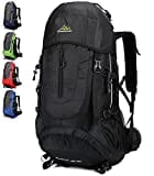 Doshwin 70L Backpack Trekking Camping Travel Hiking Large Rucksack for Men Women (Black)