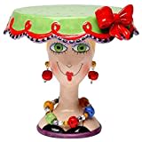 Appletree 6-1/2-Inch Sugar High Social by Babs Ceramic Cake Stand