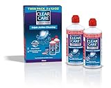 Clear Care Cleaning & Disinfecting Solution with Lens Case, Twin Pack, 12-Ounces Each