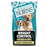 Burns Pet Nutrition Hypoallergenic Complete Dry Dog Food Adult and Senior Dog Weight Control Chicken and Oats 12 kg