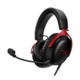 HyperX Cloud III – Wired Gaming Headset, PC, PS5, Xbox Series X|S, Angled 53mm Drivers, DTS, Memory Foam, Durable Frame, Ultra-Clear 10mm Mic, USB-C, USB-A, 3.5mm