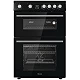 Hisense HDE3211BBUK 60cm Electric Cooker with Ceramic Hob-Black , A Rated Double Oven