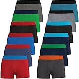 Pierre Calvini Boys Boxers (12 Pack) - Comfortable Cotton Rich Boys Boxer Shorts - Soft Anti Chafing Hipster Boys Underwear - Multipack Kids Boxers Briefs (5-13 Years)