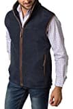 Rydale Men's Huggate Fleece Waistcoat Mens Gilet Bodywarmer Sleeveless Jacket Fleece Gilets (XL, Ink)