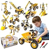 Educational Building Toys STEM Learning Kit, 10 in 1 Construction Blocks for Preschool Kids, Engineering Toys Creative Set for Kids, Boys Age 5 6 7 8 9 10+ Years Old