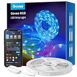 Govee RGB LED Strip Lights 5m, Smart WiFi App Control, Works with Alexa and Google Assistant, Music Sync Mode, for Home TV Party