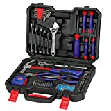 WORKPRO 160-Piece Home Repair Tool Kit with Durable Storage Case, Household DIY Tool Set Including Pliers, Sockets, Screwdrivers, Hex Keys, Wrenches, Ideal for DIY, Workshop, Garage