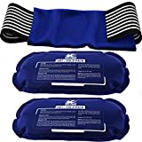 Trekproof Ice Pack (3-Piece Set) Reusable Hot and Cold Therapy Gel Wrap Support Injury Recovery, Alleviate Joint and Muscle Pain Rotator Cuff, Knees, Back & More