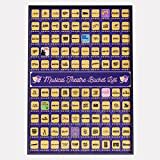 Stage Insider 100 Musical Theatre Shows Scratch Off Poster: Gift for Musical Theatre Fans & Broadway Lovers