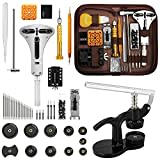 EVENTRONIC 【Combination Version】 Watch Repair Tool Kit + Watch Press Set, Professional Spring Bar Tool Set,Watch Band Link Pin Tool Set with Carrying Case, Watch Battery Replacement Tool Kits