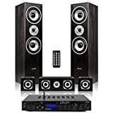 Fenton 5.0 Home Cinema Surround Sound System - Black Home Theatre System with Powerful Surround Sound Speakers, Ideal for Movies and Listening To Music, Home Cinema Surround System