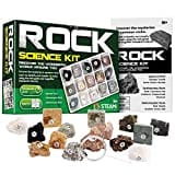 Dr. Daz Mineral Rock Stone Collection Kit Geology Science Kit 15 Real Rocks with Manifier Identification Sheet