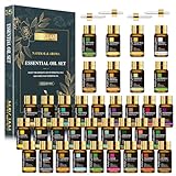 MAYJAM Essential Oils Set 35 x 5 mL - Essential Oils Gift Set for Humidifier, Diffusers, Home, DIY