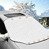 Car Windscreen Covers Frost for Winter, Magnetic Frost Protector Thicken, Ice Protection Foils Snow Windshield Sun Shade Front Window Screen Cover, Anti-dust and Anti-uv (156x128cm)