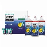 EasySept Hydrogen Peroxide Multipack, 3x 360ml Contact Lens Solution Simple One Step System for Disinfection of Soft Contact Lenses & Lens Case with Neutralising Disc, Suitable for Sensitive Eyes