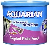 AQUARIAN Complete Nutrition, Aquarium Tropical Fish Food, Flakes, 200 g Container