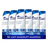 Head & Shoulders Classic Clean Dandruff Shampoo, Pack of 6 ( 6 x 250 ml), Clinically Proven Deep Clean, UK #1 Shampoo