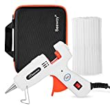 Hot Glue Gun with Carrying Case, BEEWAY 20W Mini Glue Gun with 50pcs 7mm x 150mm Glue Sticks for Kids Craft Hobby Art DIY Home/Office Repair