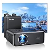 【Auto Focus & Keystone】Projector, 30000 Lumen WiFi 6 Bluetooth Full HD 1080P Portable Projector Supported 4K, 4D/4P Keystone 50% Zoom 300" Display Home Cinema Projector for Smartphone/TV Stick/PPT/PS5