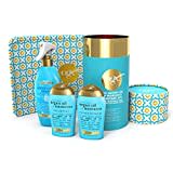 OGX Gift Set, Argan Oil of Morroco Hair Care Gift Set with Heat Protection Spray and Heat Resistant Mat