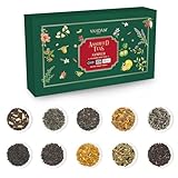 VAHDAM, Assorted Loose Leaf Tea Sampler (10 Teas, 50 Servings) Gluten Free, Non GMO - Tea Variety Pack - Black Tea, Green Tea, Oolong Tea, Chai Tea, White Tea | Gifts for Women & Men, Tea Set