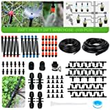 MIXC Irrigation System Greenhouse Watering Systems 1/4 INCH 226 FT DIY Auto Drip Irrigation Kit Garden Accessories Automatic Irrigation Equipment for Plants/Lawn