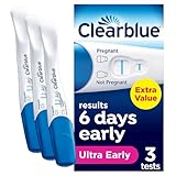 Clearblue Pregnancy Tests, Early Detection Pregnancy Test, Results 6 Days Early, 99% Accurate Results, 3 Visual Tests