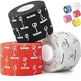 WARM BODY COLD MIND Premium Sweat Proof Lifting Thumb Tape - 19ft x 2in - Weightlifting Tape for Powerlifting Strength Deadlift Cross Training, Hook Grip Tape, Tearable Flexible Cotton and Breathable