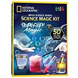 National Geographic Science Magic Set – Science Kit for Kids with 50 Unique Experiments and Magic Tricks, Chemistry Set and STEM Toy, A Great Gift for Boys and Girls