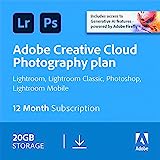 Adobe Creative Cloud 20GB:Photoshop&Lightroom|1 Year|PC/Mac|Digital Download