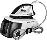 Russell Hobbs Steam Iron [2400W, 110g Shot of Steam, 90g Steam Output,] Steam Power (1.3L Removable Water Tank, Stainless Steel Non Stick Soleplate, Cord Storage, Temp ready light, Anti Calc) 24420