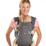 Infantino Flip Advanced 4-in-1 - Ergonomic - Convertible - Face-in and Face-out - Front and Back - Carry for Newborns and Older Babies - 8-32 lbs / 3.6-14.5 kg - Grey Carrier