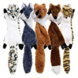 Newthinking No Stuffing Dog Toys, 5 Pack Squeaky Dog Toys Indestructible, Soft Plush Dog Toys for Small Medium Large Dogs