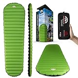 Gear Doctors Ultralight 17oz Camping Sleeping pad ApolloAir - Large, Warm 5.2 R-Value 4 Season Air Mattress, Perfect for Backpacking, Hiking - Lightweight Inflatable & Compact Sleep Pad