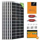 ECO-WORTHY 1200W 24V Solar Power System 4.8kWh/Day with Battery and Hybrid Solar Inverter for Home Shed RV: 6pcs 195W Solar Panels+ 2pcs 100Ah Lithium Batteries+ 3000W 24V Hybrid Inverter