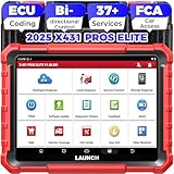 LAUNCH X431 PROS ELITE Bi-directional Diagnostic Scanner, ECU Online Coding, All System Scan Tool, Support 37+ Services, CANFD&DoIP, Guide Function, 2 Years Free Update