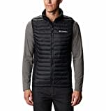 Columbia Men's Powder Pass Vest Puffer Vest Body Warmer, Black, Size L