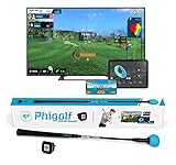 PHIGOLF Smart Home Golf Simulator – Swing Stick Trainer & Analyzer – Mobile Golf Game Featuring WGT & E6 Connect Apps and Software (iOS & Android Compatible)