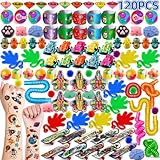 nicknack 120PCS Party Bag Fillers Unisex Kids Classroom Prizes Rewards Goodie Loot Bag Fillers Party Favour Toy Assortment for Boys Girls