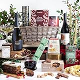 Winter Wonders Christmas Hamper Basket - Red Wine & Prosecco Christmas Food Hamper, Hamper Gifts, Christmas Hampers for Couples, for Families, Christmas Hamper Gifts For Women, by Clearwater Hampers