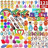 Party Bag Fillers for Kids 121PCS Party Bag Fillers Unisex Party Favours Kids for Boys Girls Birthday Party Bags for Kids Party Gift Toddler Small Toys Classroom Rewards,Pinata Stocking Fillers